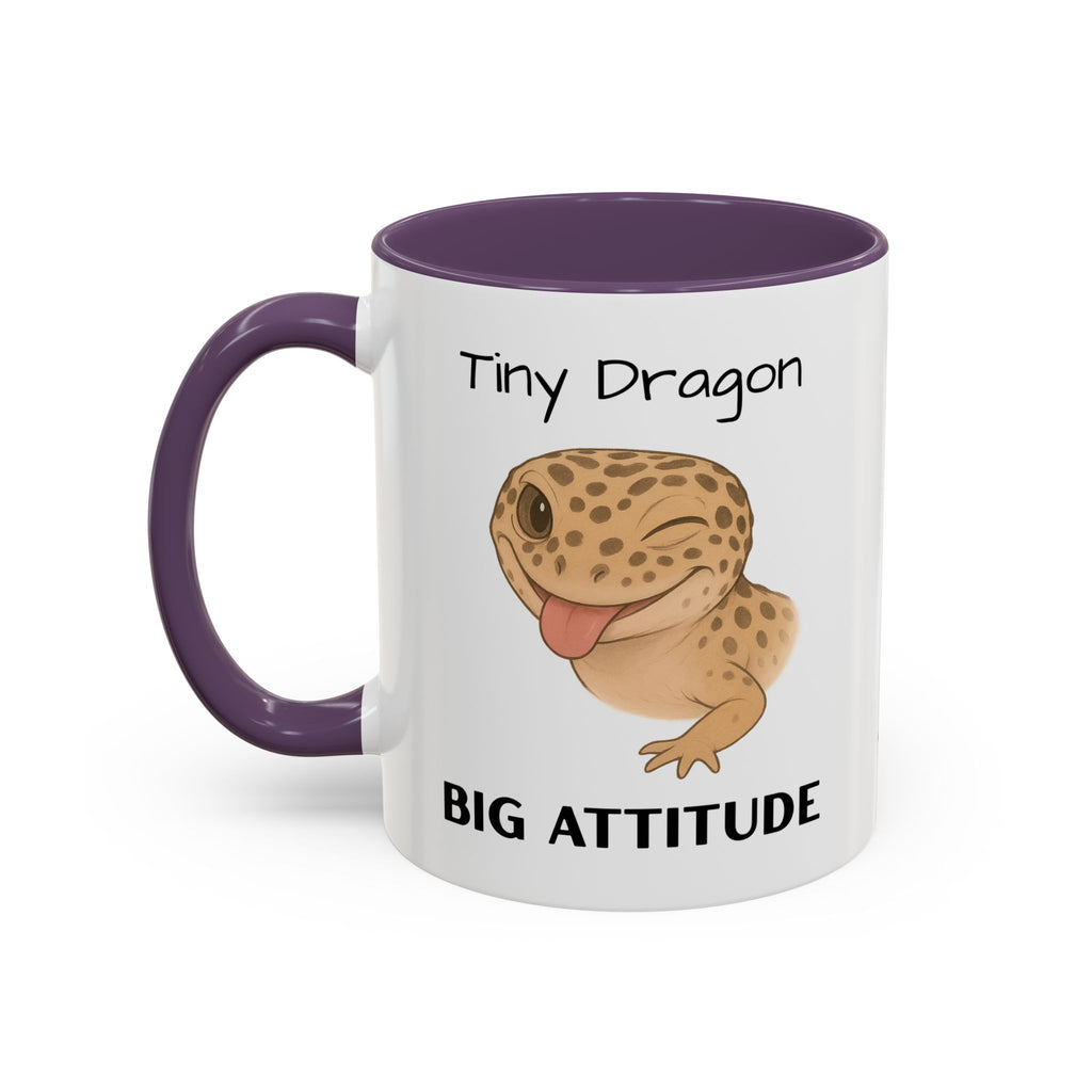 Leopard Gecko Coffee Mug – "Tiny Dragon. Big Attitude" Edition – 11oz & 15oz