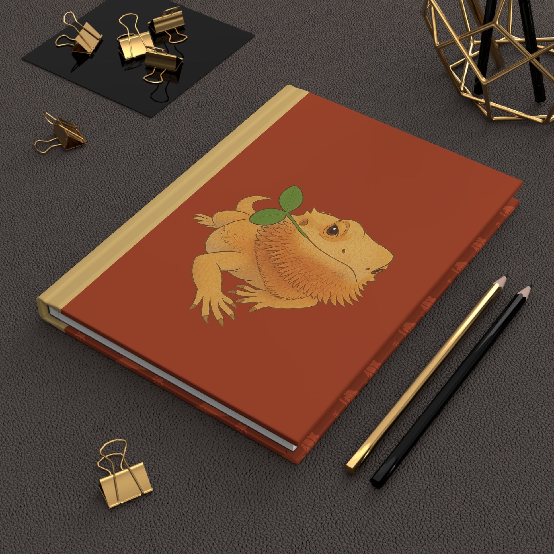 Bearded Dragon Journal – Sassy Leaf Edition | Chill Reptile Notebook