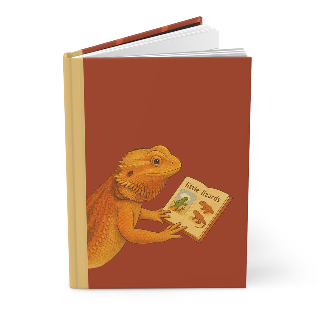 Bearded Dragon Reading Journal – Cute Reptile Hardcover Notebook