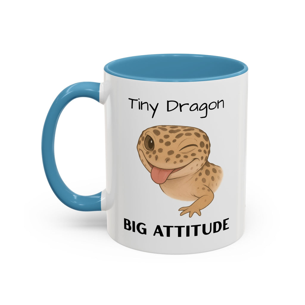 Leopard Gecko Coffee Mug – "Tiny Dragon. Big Attitude" Edition – 11oz & 15oz