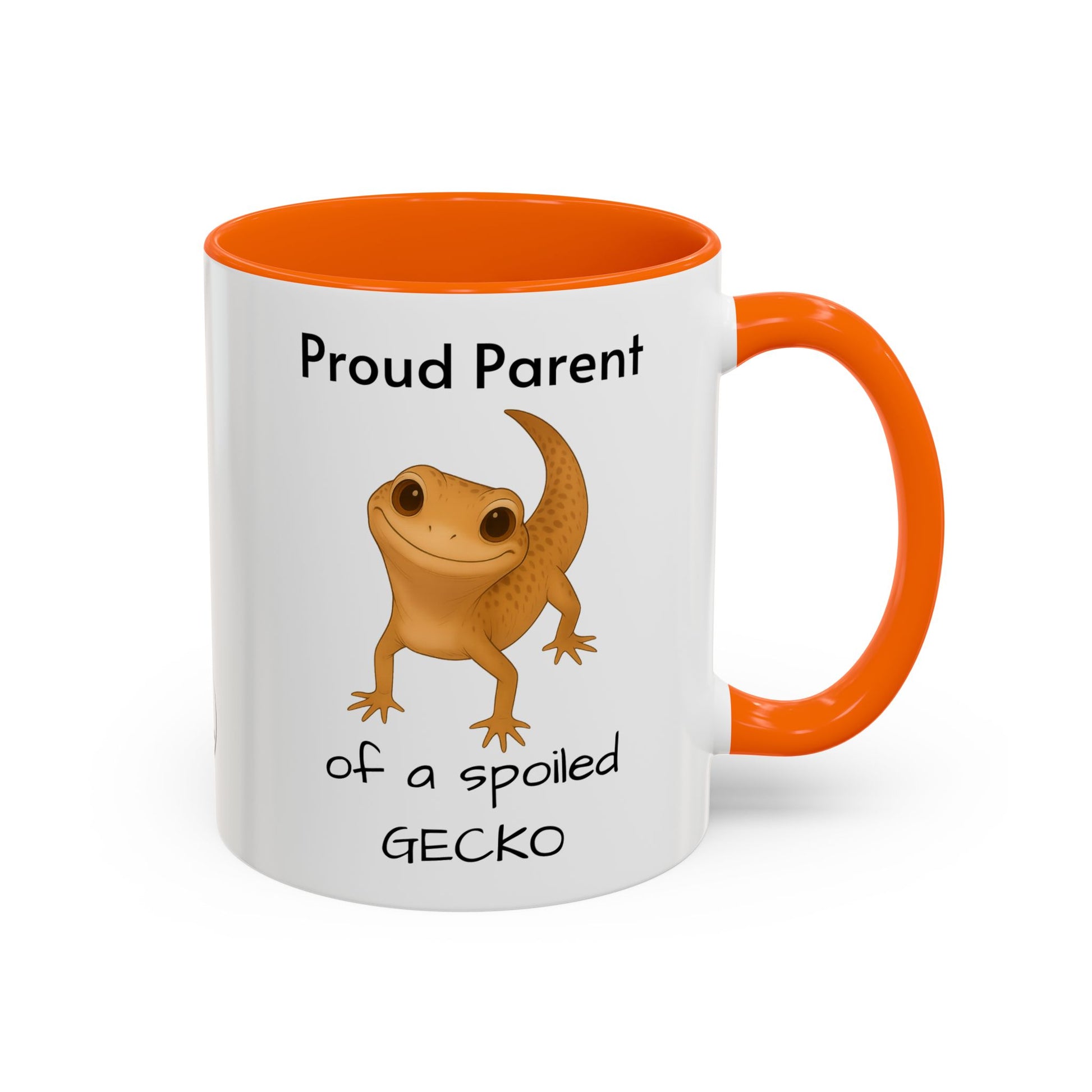 Leopard Gecko Coffee Mug – "Proud Parent of a Spoiled Gecko" – Cute Accent Mug, 11oz & 15oz – Reptile Owner Gift