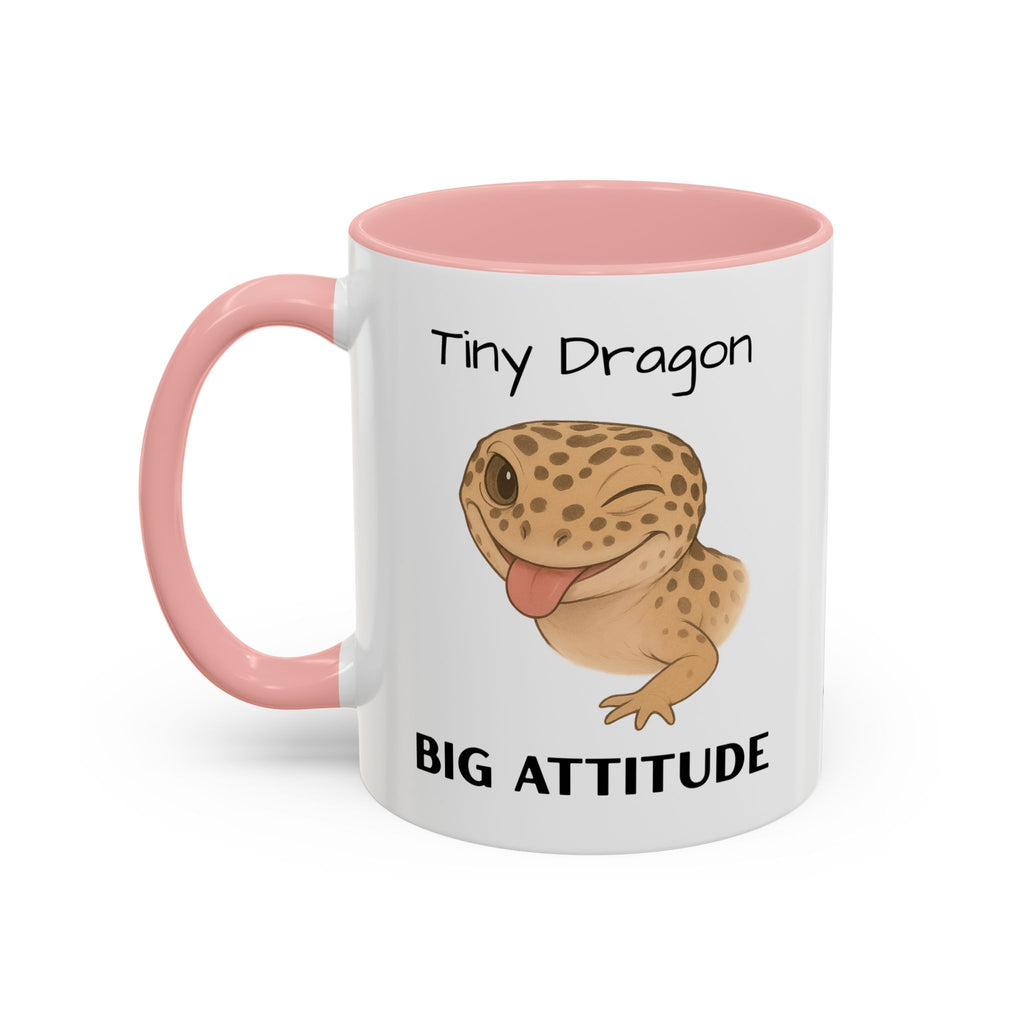 Leopard Gecko Coffee Mug – "Tiny Dragon. Big Attitude" Edition – 11oz & 15oz